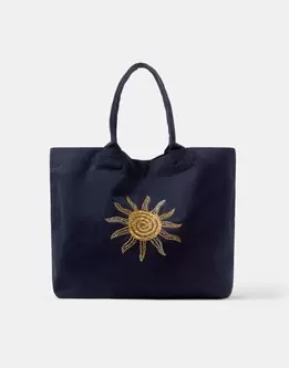 Sun Embellished Shopper Bag
