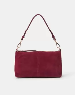 Leather Crossbody Handbag Red