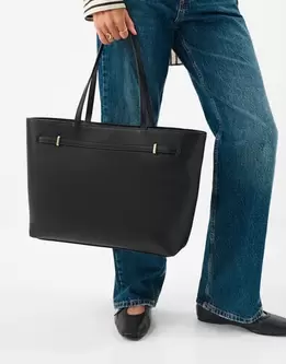 Bianca Laptop Tote Bag Black
