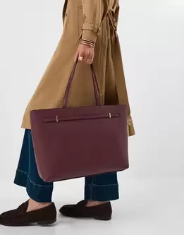 Bianca Laptop Tote Bag Red