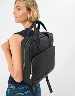 Lola Laptop Backpack Black