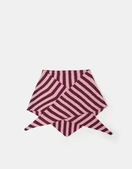 Accessorize x Good Manners Stripe Knitted Triangle Scarf