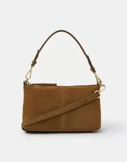 Leather Crossbody Handbag Tan
