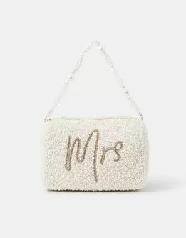 Mrs Beaded Pearl Handheld Bag