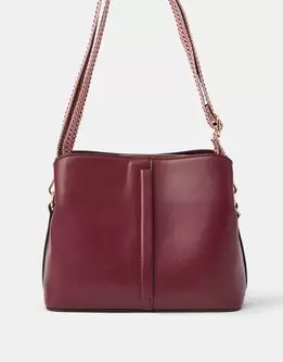 Webbing Strap Crossbody Bag Red