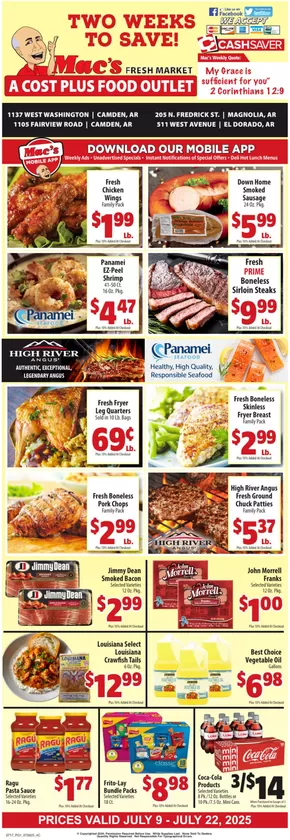 Mac's Market catalogue in Ridgeland MS | Our best bargains | 2025-07-09T00:00:00.000Z - 2025-07-22T00:00:00.000Z
