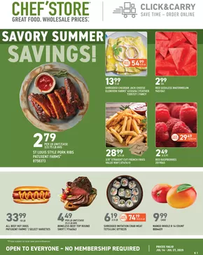 Chef'Store catalogue in Seattle WA | Chef'Store weekly ad | 2025-07-14T00:00:00.000Z - 2025-07-27T00:00:00.000Z