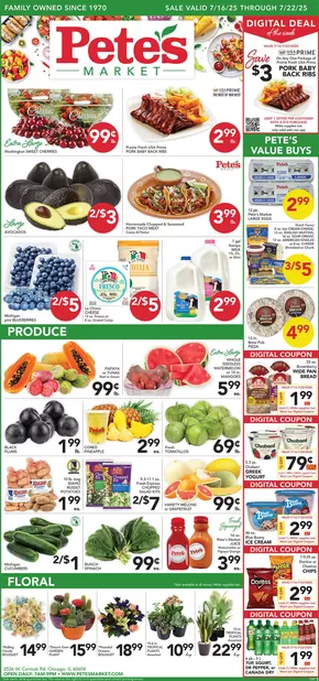 Pete's Fresh Market catalogue in Chicago IL | Offers for bargain hunters | 2025-07-16T00:00:00.000Z - 2025-07-22T00:00:00.000Z