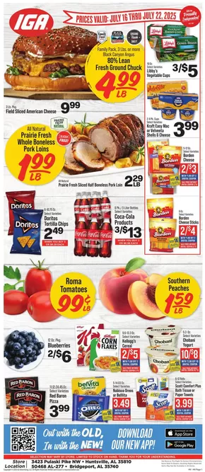 IGA catalogue in Columbia KY | Great discounts on selected products | 2025-07-16T00:00:00.000Z - 2025-07-22T00:00:00.000Z