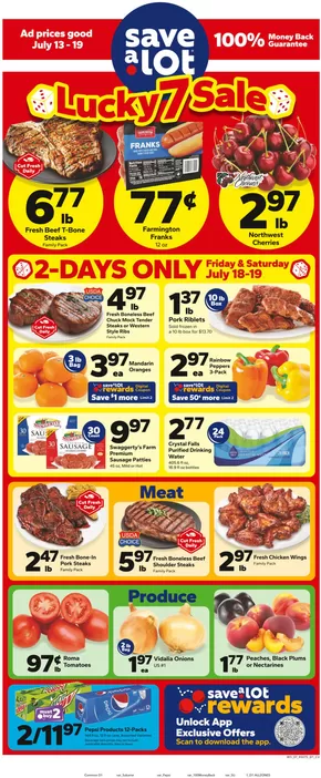 Save a Lot catalogue in Muskegon MI | Discover attractive offers | 2025-07-13T00:00:00.000Z - 2025-07-19T00:00:00.000Z