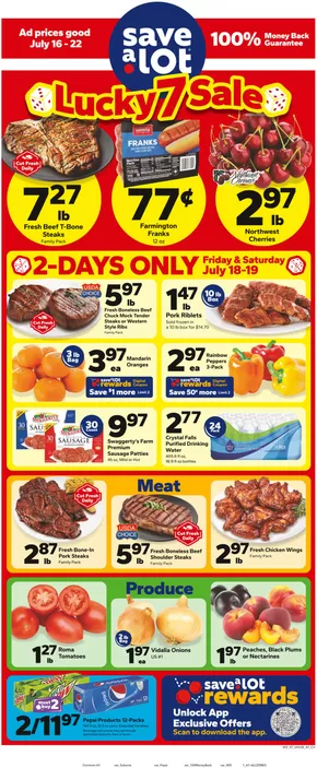Save a Lot catalogue in Linton IN | Save now with our deals | 2025-07-16T00:00:00.000Z - 2025-07-22T00:00:00.000Z