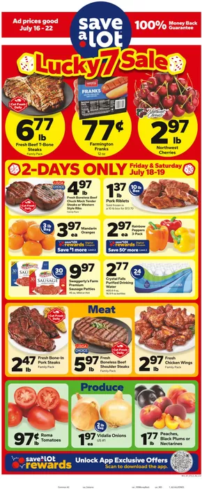 Save a Lot catalogue in Muskegon MI | Special offers for you | 2025-07-16T00:00:00.000Z - 2025-07-22T00:00:00.000Z