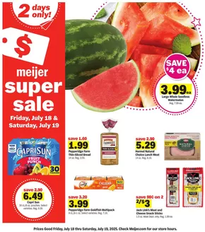Meijer catalogue in Wadsworth NV | Super Sale | 2025-07-18T00:00:00.000Z - 2025-07-19T00:00:00.000Z