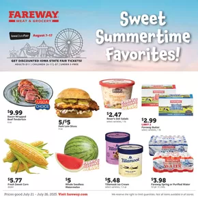 Fareway catalogue in Jefferson IA | Offers for bargain hunters | 2025-07-21T00:00:00.000Z - 2025-07-26T00:00:00.000Z