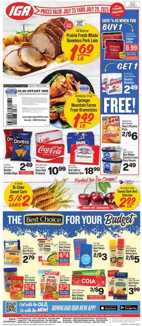 IGA catalogue in Nashville IN | Exclusive deals for our customers | 2025-07-23T00:00:00.000Z - 2025-07-29T00:00:00.000Z