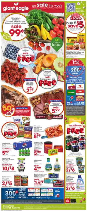 Giant Eagle catalogue in Du Bois PA | Exclusive bargains | 2025-07-24T00:00:00.000Z - 2025-07-30T00:00:00.000Z