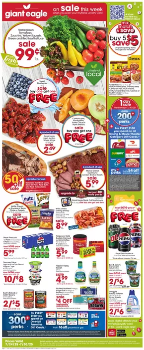 Giant Eagle catalogue in Du Bois PA | Great discounts on selected products | 2025-07-24T00:00:00.000Z - 2025-07-30T00:00:00.000Z