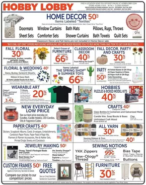 Hobby Lobby catalogue in Vail AZ | Hobby Lobby Weekly ad | 2025-07-21T00:00:00.000Z - 2025-07-26T00:00:00.000Z