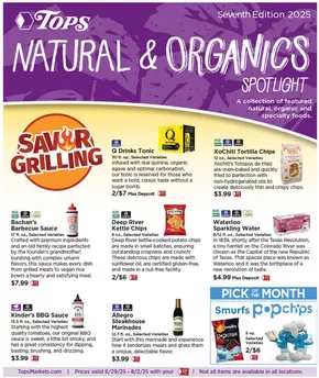 Tops catalogue in Mayville NY | Tops Natural & Organics Spotlight | 2025-06-29T00:00:00.000Z - 2025-08-02T00:00:00.000Z