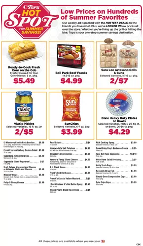 Tops catalogue in Corinth NY | Top offers for smart savers | 2025-07-20T00:00:00.000Z - 2025-09-01T00:00:00.000Z
