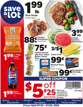 Save a Lot catalogue in Monterey TN | Current deals and offers | 2025-07-23T00:00:00.000Z - 2025-07-29T00:00:00.000Z