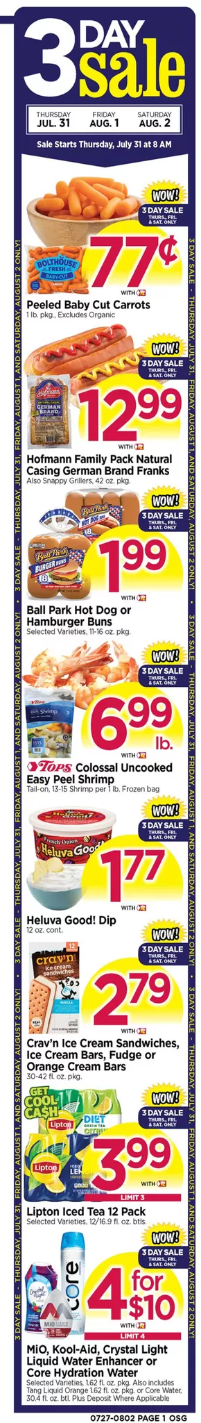 Tops catalogue in Mayville NY | 3 Day Sale! | 2025-07-31T00:00:00.000Z - 2025-08-02T00:00:00.000Z