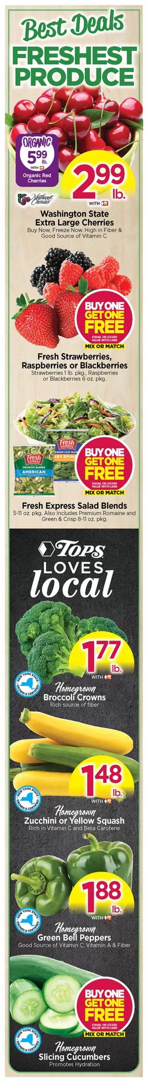Tops catalogue in Mayville NY | Fresh Produce | 2025-07-27T00:00:00.000Z - 2025-08-02T00:00:00.000Z