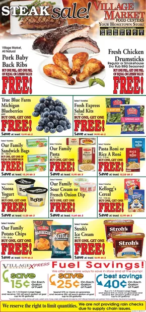 Village Market Food Centers catalogue in Gobles MI | Village Market Food Centers weekly ad | 2025-07-28T00:00:00.000Z - 2025-08-03T00:00:00.000Z