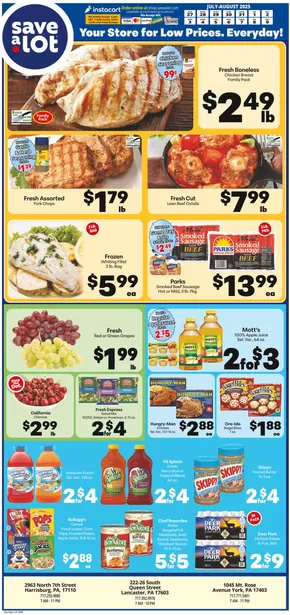 Save a Lot catalogue in Lafayette TN | Great discounts on selected products | 2025-07-27T00:00:00.000Z - 2025-08-09T00:00:00.000Z