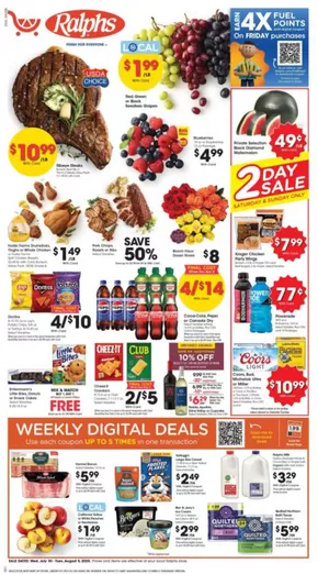 Ralphs catalogue in Costa Mesa CA | Exclusive bargains | 2025-07-30T00:00:00.000Z - 2025-08-06T00:00:00.000Z