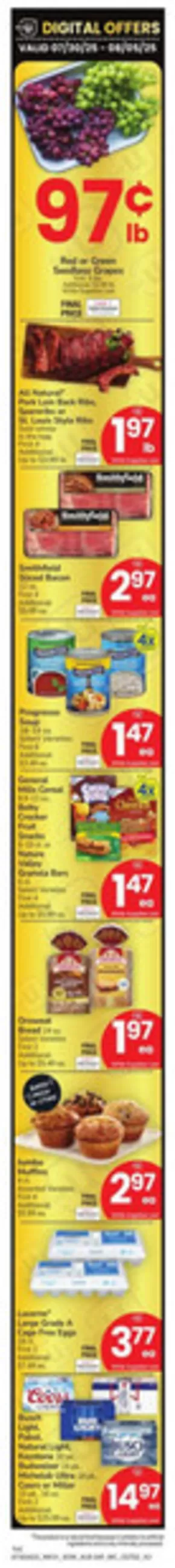 Albertsons catalogue in Baton Rouge LA | Top offers for all bargain hunters | 2025-07-30T00:00:00.000Z - 2025-08-05T00:00:00.000Z