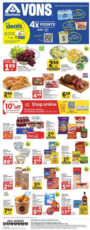 Albertsons catalogue in Bakersfield CA | Our best deals for you | 2025-07-30T00:00:00.000Z - 2025-08-05T00:00:00.000Z