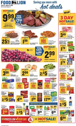 Food Lion catalogue in Baker WV | Offers for bargain hunters | 2025-07-30T00:00:00.000Z - 2025-08-05T00:00:00.000Z