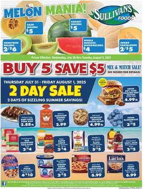 Sullivan's Foods  catalogue in Freeport IL | Wide range of offers | 2025-07-30T00:00:00.000Z - 2025-08-05T00:00:00.000Z