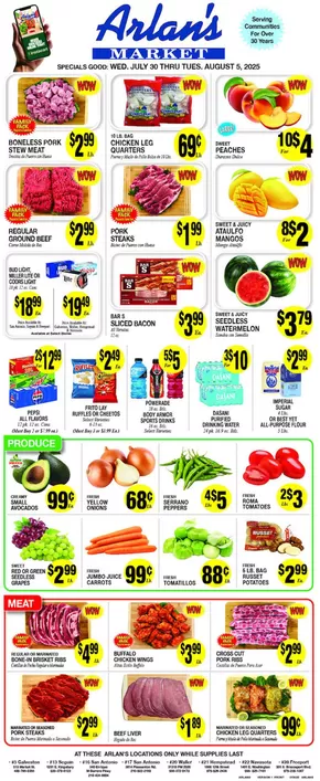 Arlan's Market catalogue in Santa Fe TX | Exclusive bargains | 2025-07-30T00:00:00.000Z - 2025-08-05T00:00:00.000Z