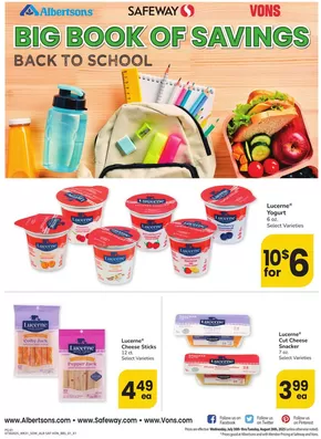 Albertsons catalogue in Lafayette LA | Albertsons - Southwest - BBS | 2025-07-30T00:00:00.000Z - 2025-08-26T00:00:00.000Z