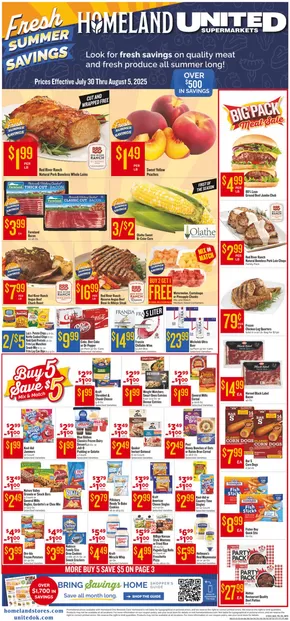 Homeland Market catalogue in Shawnee OK | Top offers for smart savers | 2025-07-30T00:00:00.000Z - 2025-08-05T00:00:00.000Z