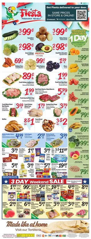Fiesta Mart catalogue in Carrollton TX | Top deals and discounts | 2025-07-30T00:00:00.000Z - 2025-08-05T00:00:00.000Z