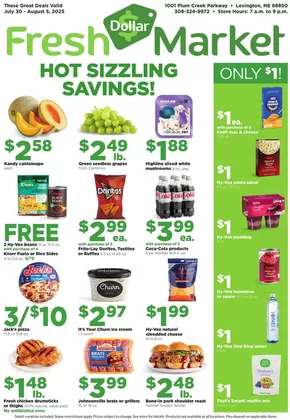 Hy-Vee catalogue in Lincoln NE | Dollar Fresh | 2025-07-30T00:00:00.000Z - 2025-08-05T00:00:00.000Z