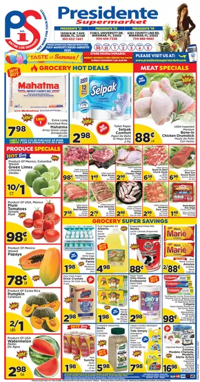 Presidente catalogue in Hialeah FL | Wide range of offers | 2025-07-01T00:00:00.000Z - 2025-08-31T00:00:00.000Z