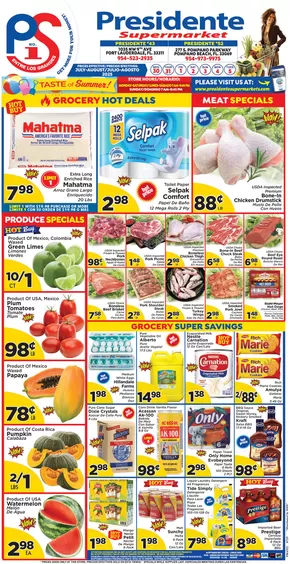 Presidente catalogue in Opa Locka FL | Our best bargains | 2025-07-30T00:00:00.000Z - 2025-08-05T00:00:00.000Z