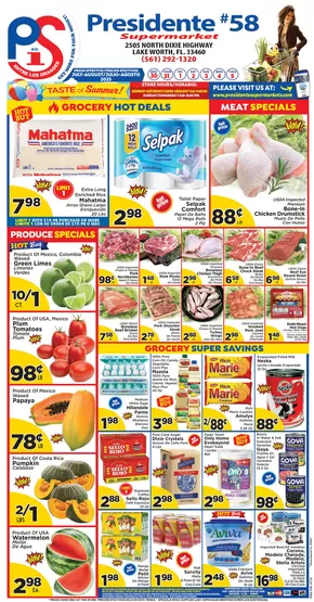 Presidente catalogue in Lake Worth FL | Our best offers for you | 2025-07-01T00:00:00.000Z - 2025-08-31T00:00:00.000Z