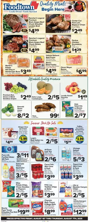 Foodtown supermarkets catalogue in Rego Park NY | Exclusive bargains | 2025-08-01T00:00:00.000Z - 2025-08-07T00:00:00.000Z