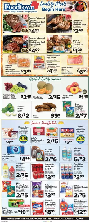 Foodtown supermarkets catalogue in Hastings On Hudson NY | Exclusive bargains | 2025-08-01T00:00:00.000Z - 2025-08-07T00:00:00.000Z