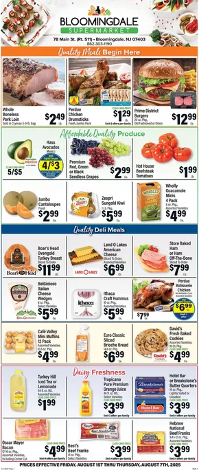 Foodtown supermarkets catalogue in Rego Park NY | Exclusive deals and bargains | 2025-08-01T00:00:00.000Z - 2025-08-07T00:00:00.000Z