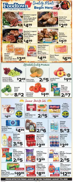 Foodtown supermarkets catalogue in Rego Park NY | Save now with our deals | 2025-08-01T00:00:00.000Z - 2025-08-07T00:00:00.000Z