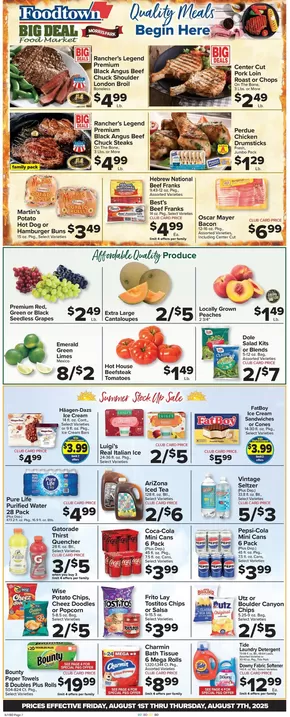Foodtown supermarkets catalogue in Hastings On Hudson NY | Save now with our deals | 2025-08-01T00:00:00.000Z - 2025-08-07T00:00:00.000Z