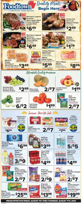 Foodtown supermarkets catalogue in Rego Park NY | Discover attractive offers | 2025-08-01T00:00:00.000Z - 2025-08-07T00:00:00.000Z