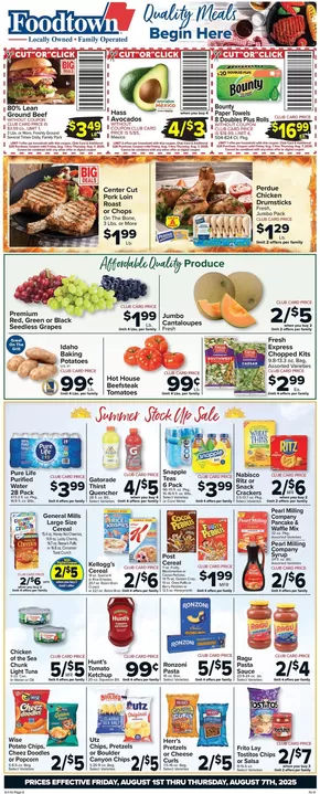 Foodtown supermarkets catalogue in Rego Park NY | Top offers for all bargain hunters | 2025-08-01T00:00:00.000Z - 2025-08-07T00:00:00.000Z