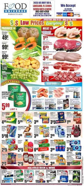 Food Universe catalogue in Copiague NY | Food Universe weekly ad Next Week | 2025-08-01T00:00:00.000Z - 2025-08-07T00:00:00.000Z